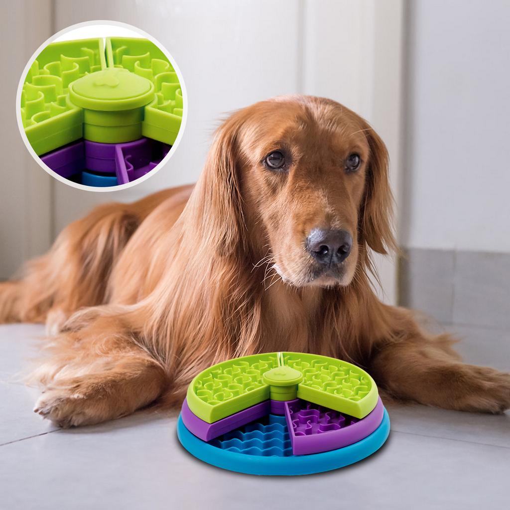 Slow-feed Pet Food Bowl, With A Three-layer Design, Can Reduce Pets' Boredom And Anxiety, And Is A Non- Interactive Intelligent Feeder.