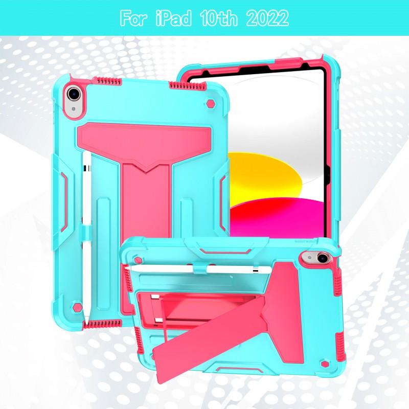 IPad 11th Gen Case With T-Shaped Stand Support Full Coverage Shockproof Silicone Cover 10th 10.9 Inch