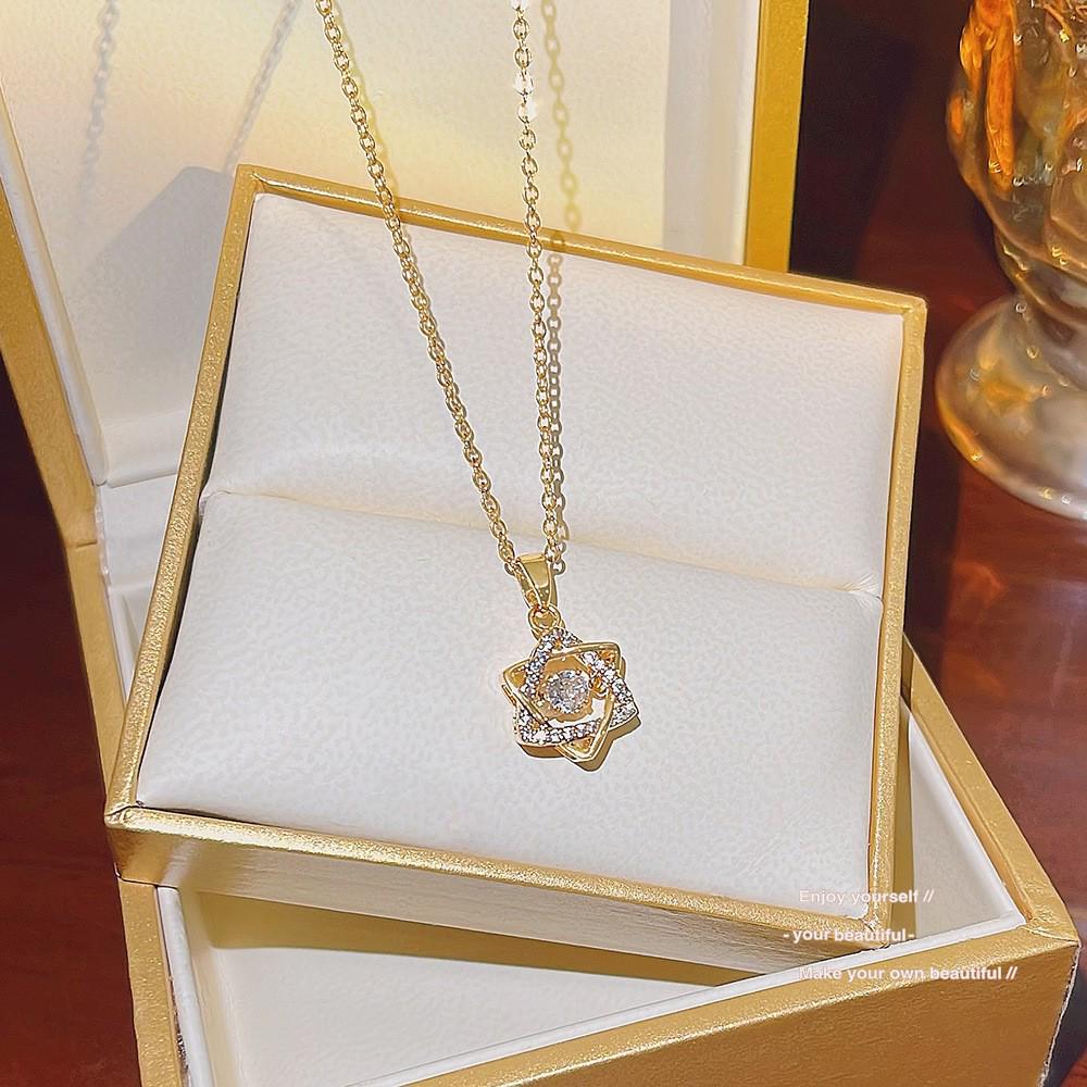 2025 Luxury Titanium-Clad Women's Summer Necklace - Non-Fading, High-End Design