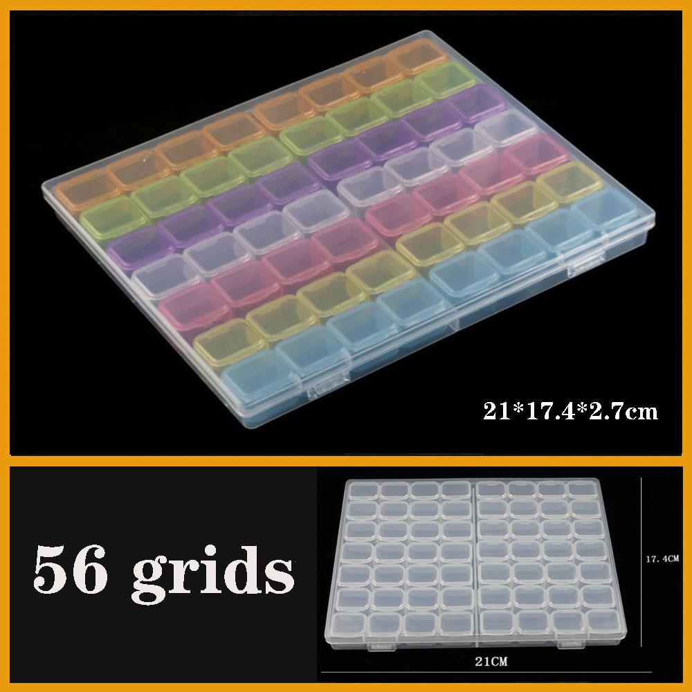 Transparent Plastic box Screw Compartment Box Jewelry Earring Display Case Container Clear Terminal Organizer Tool Storage boxes