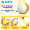 Cheese Squishy Stress Ball - Soft Fidget Sensory Toy for ADHD Autism, Slow Rebound Squeeze Toy for Adults Kids, Christmas Gift