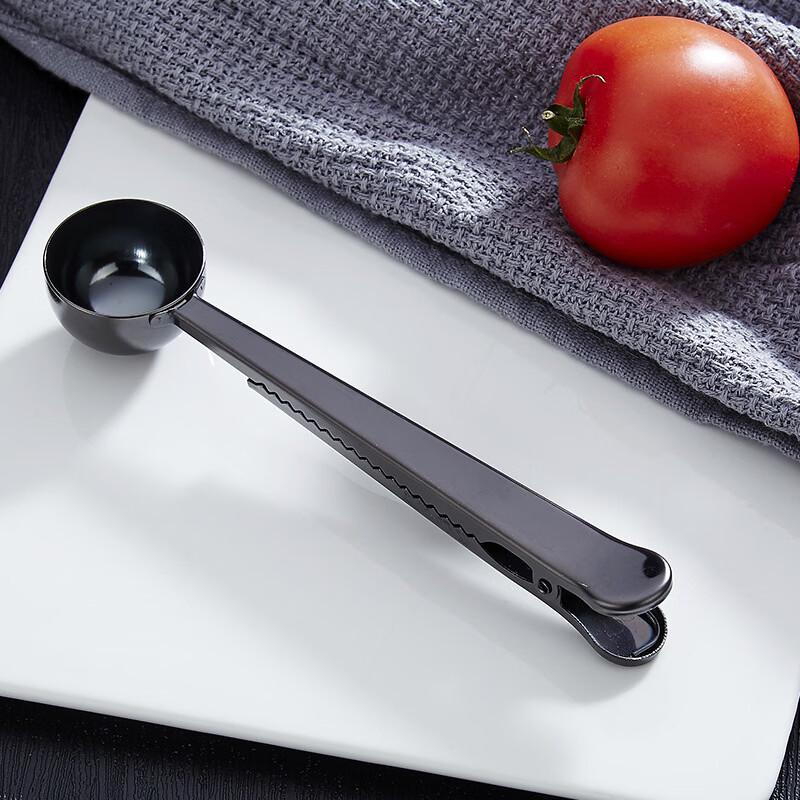 Abay 2-in-1 Stainless Steel Coffee & Milk Powder Scoop with Sealing Clip
