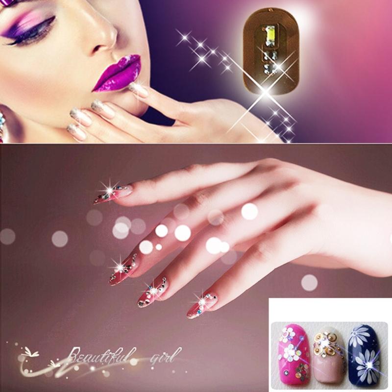 NFC Flash Nail Sticker LED Nail Chip for Smart Luminous Light Nail Sticker Color Gel Nail Polish with Multicolored Chip