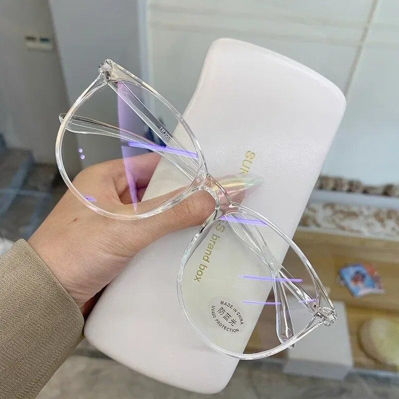 Anti Blue Light Blocking Glasses Clear Anti Radiation Glasses Replaceable Lens for Women/Men
