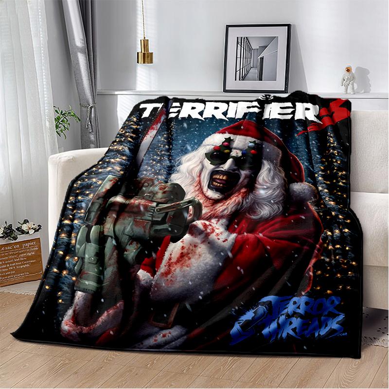 29 סגנונות טריפייר סרט אימה מתנת ליל כל הקדושים שמיכת קטיפה רכה, שמיכת פלנל לסלון חדר שינה מיטה ספה כיסוי