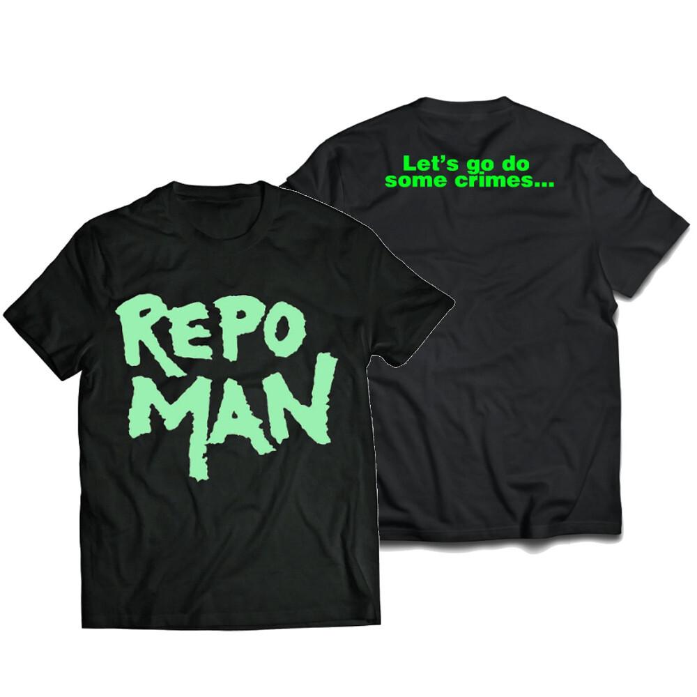 Repo Man Logo Double Sided Glow In The Dark T-Shirt through 5X XXL