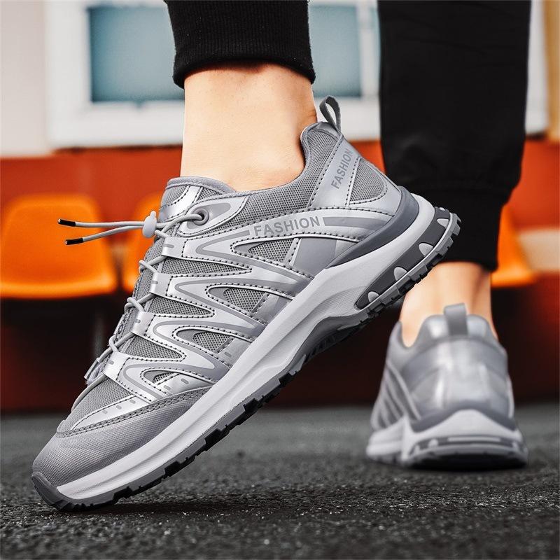 Men's Shoes 2025 New Summer Go Out Lace-free Versatile Casual Sports Shoes Outdoor Lightweight Breathable Dad Trendy Shoes