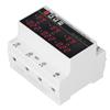 Undervoltage Protector DIN Rail Adjustable Overcurrent Protector AC120V‑300V 63A 3 Phase 3 Wire 4 Wi