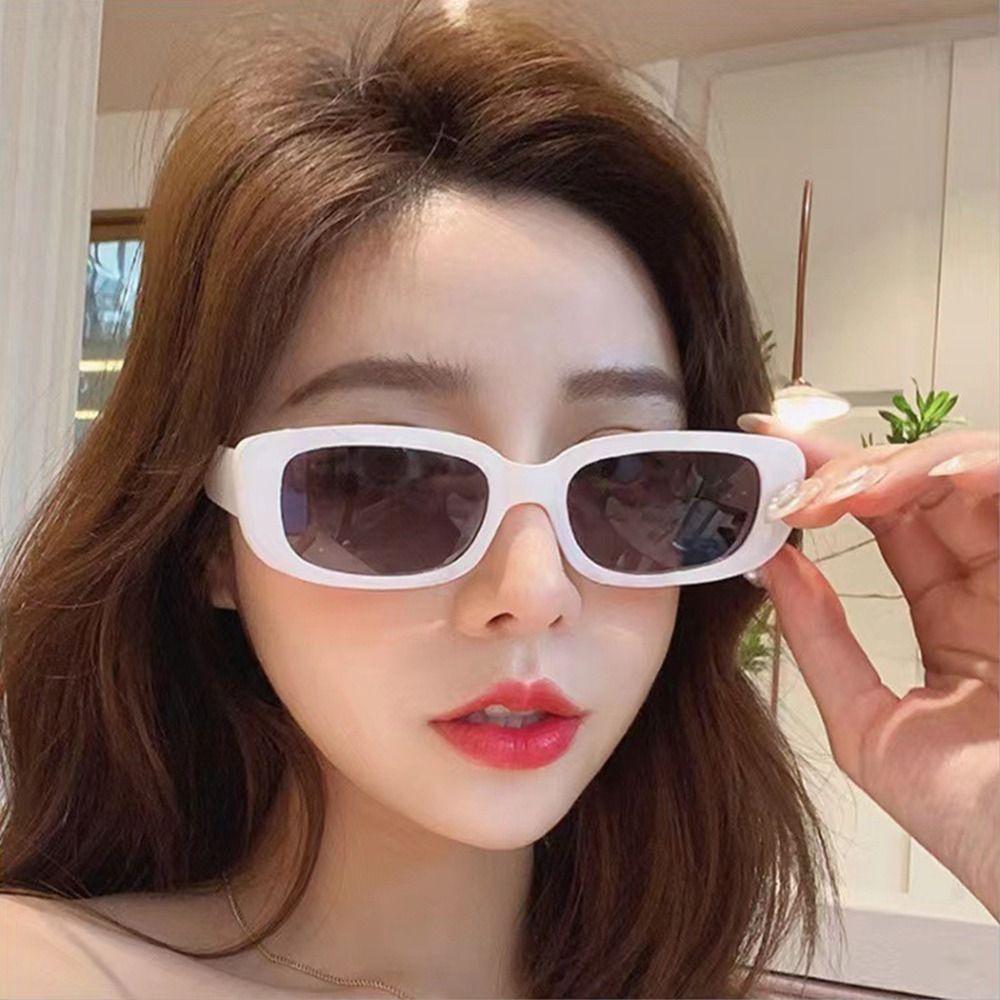 Vintage Black Square Sunglasses Woman Luxury Brand Small Rectangle Sun Glasses Female Gradient Clear Mirrored Sun Glasses