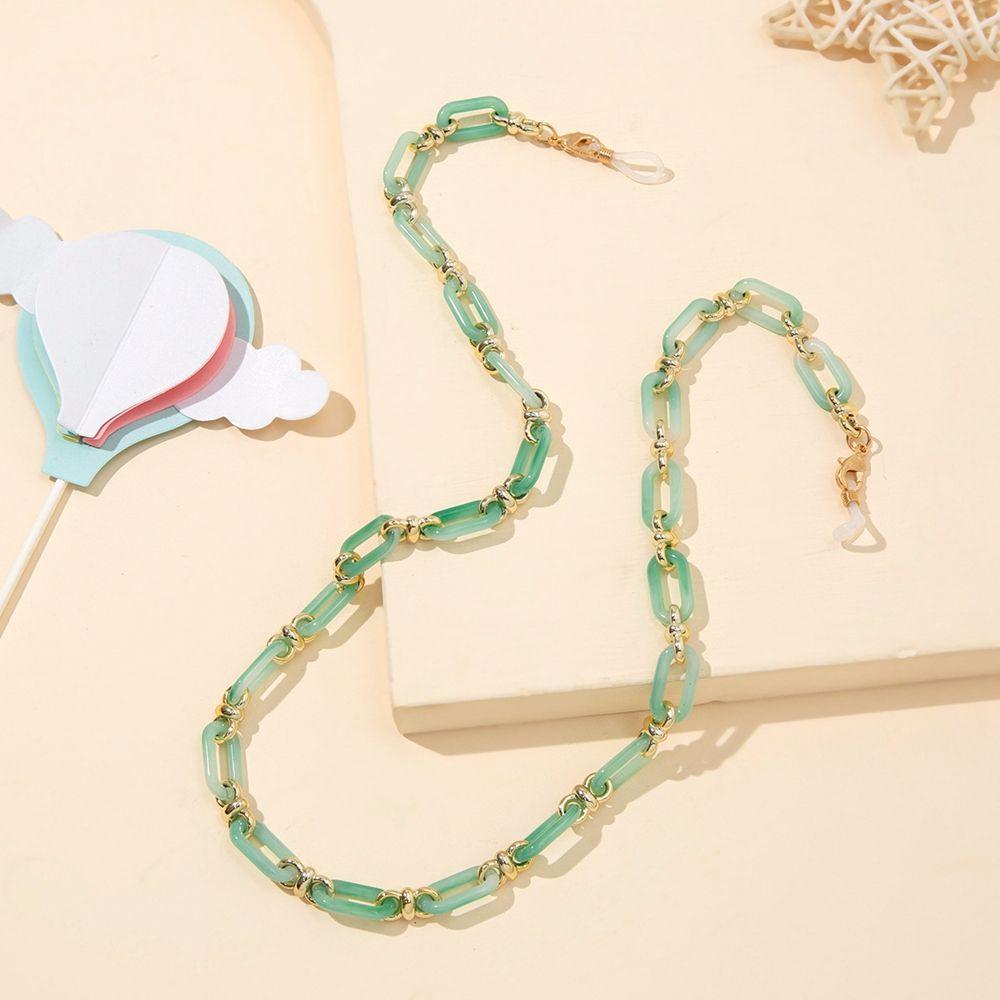 Women Anti-lost Mask Hanging Rope Elegant Glasses Chains Acrylic Neck Strap Sunglasses Eyewear
