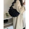 IELGY All-Match One-Shoulder Underarm Korean Version Down Padded Jacket Bag Casual Cross-Body Folded Cloud Bag