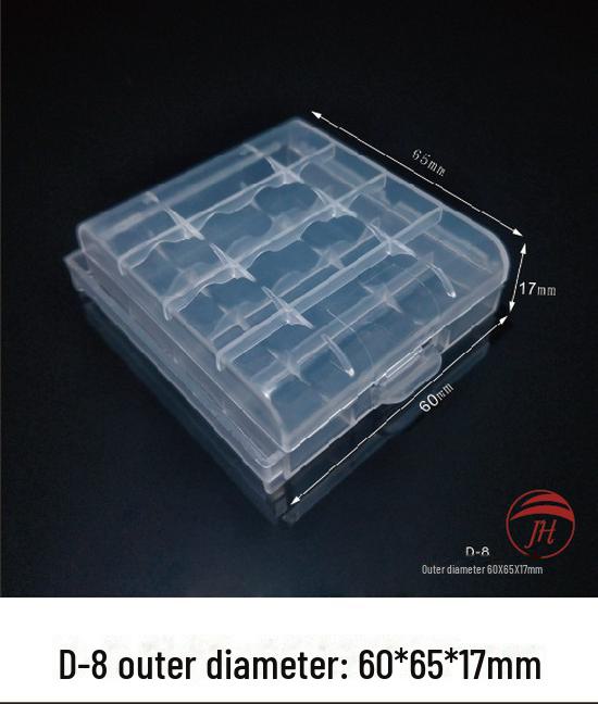 Wasserdicht, feuchtigkeitsbeständig, sturzsichere PP-Kunststoff-Batterie-Aufbewahrungsbox für Nr. 5, Nr. 7. 18650 Batterien.