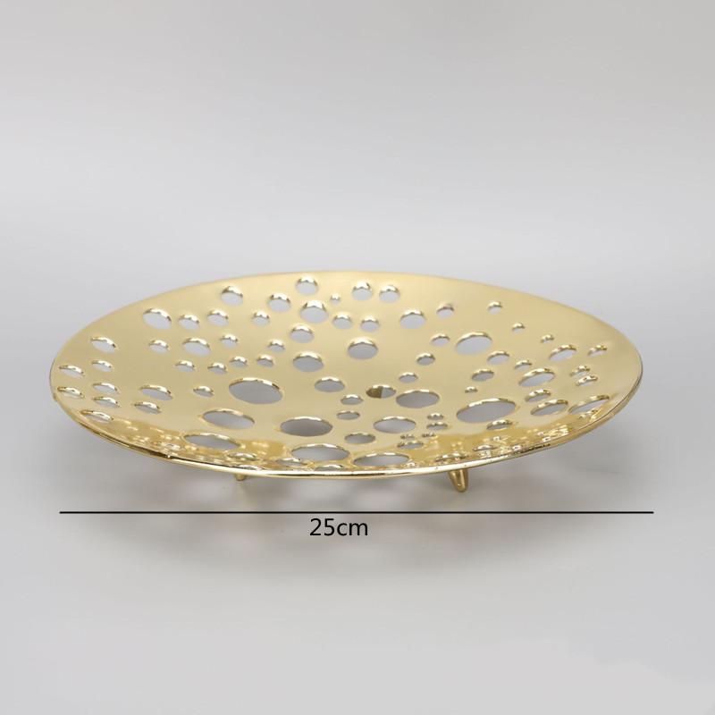 Modern Art Metal Palm Tray, Irregular Fruit Tray, Snack, Jewelry Storage Tray, Living Room Coffee Table Decoration Ornament