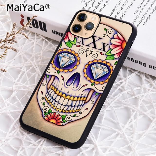 MaiYaCa Mexican Sugar Skull Protective Phone Case For iPhone 17 Air 16 pro max 15 14 plus 12 13 Shell Cover coque