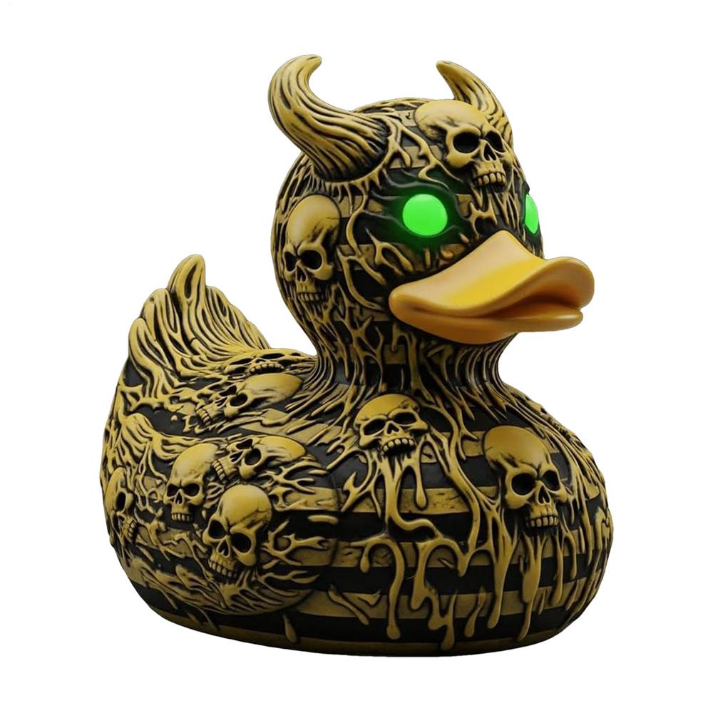 Duck Figurine Resin Halloween Duck Statue Outdoor Festive Desktop Home Decoration For Entryway Nightstand Workplace Dorm