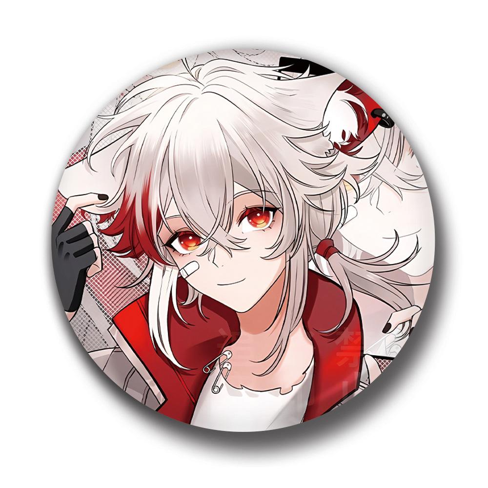 Genshin Impact Laser Badge Venti Xiao Kaedehara Kazuha Aether Wanderer Shikanoin Heizou Merchandise Game Collectibles Anime Pin