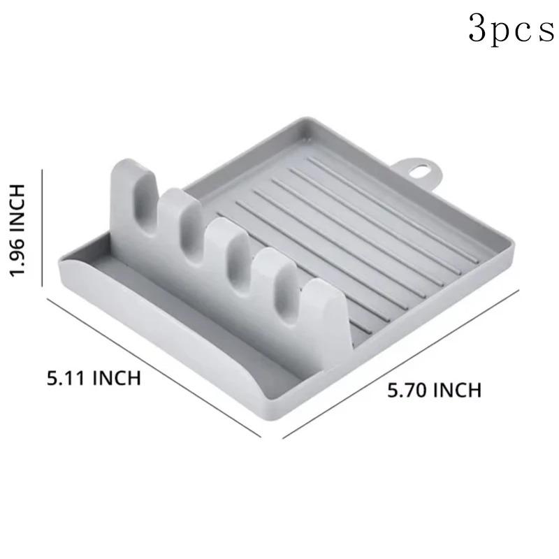 [Hot Sales] 1Pcspatula Rack Pot Lid Rack Shelves Counter Top Shovel Spoon Shelf Soup Spoon Pad Put Soup Spoon Chopsticks Holder