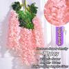 12pcs Thick Wisteria Flowers Fake Wisteria Hanging Flowers Artificial Wisteria Flowers Ceiling Flower Plants Exterior Decoration