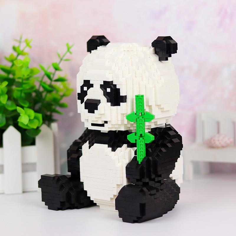 Mini Blocks Building Toy Lovely Animal Panda Plastic Bricks Collection For Kids Christmas Gifts Juguetes Girl Present