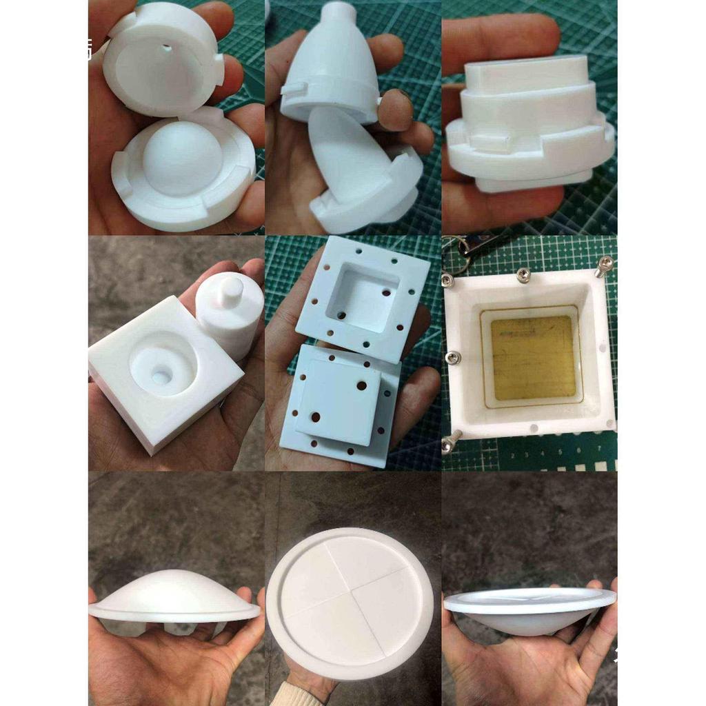 Custom PTFE Teflon Molded Hydrogel Dumbbell Groove Parts
