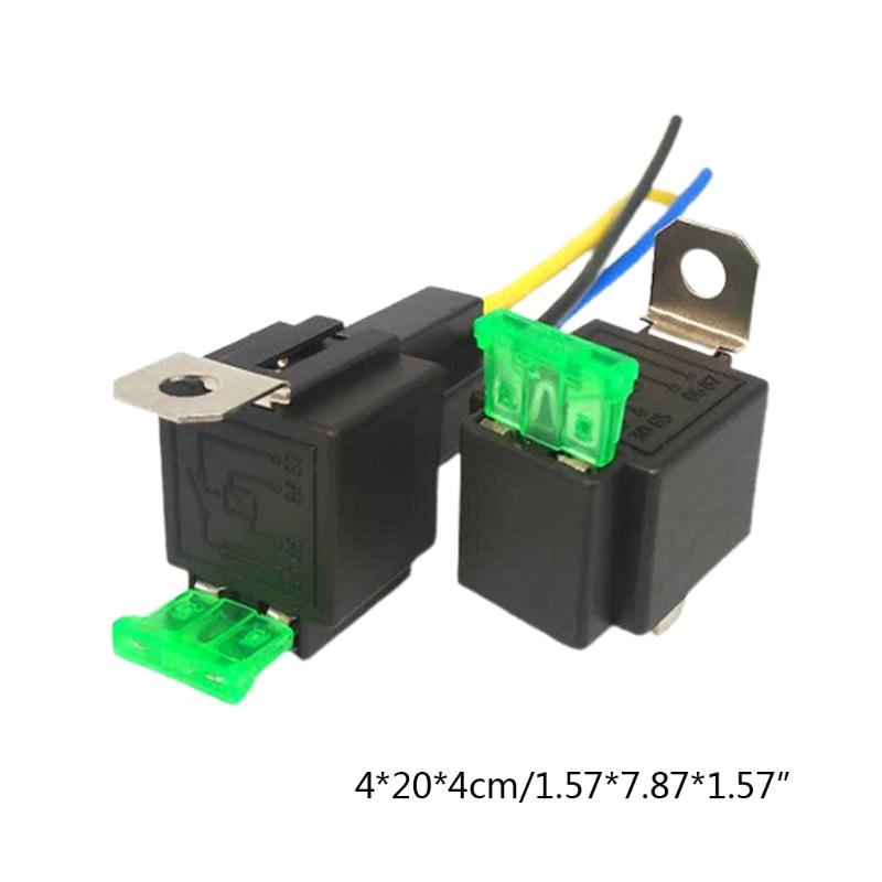 12V Fuse Relay Switch Used for Automatic Regulation and Safety Protection for Car Lights Fog Lamps Wiper Starter