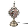 Mosaic Glass Table Lampshade Vintage Bronze Metal Base Handmade Colorful Marrakech Turkish Lampshade
