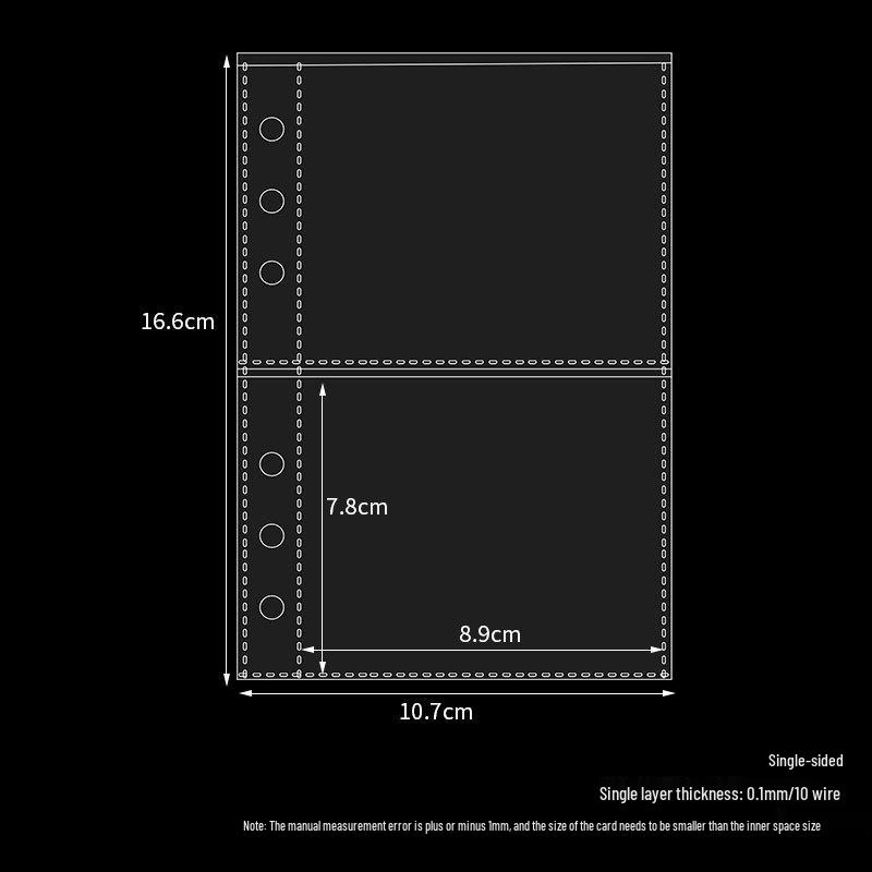 Korean INS A6 Transparent Loose-Leaf Notebook Cover, ABC Flat Replacement, Detachable A7/A8 DIY Style HandBook Shell