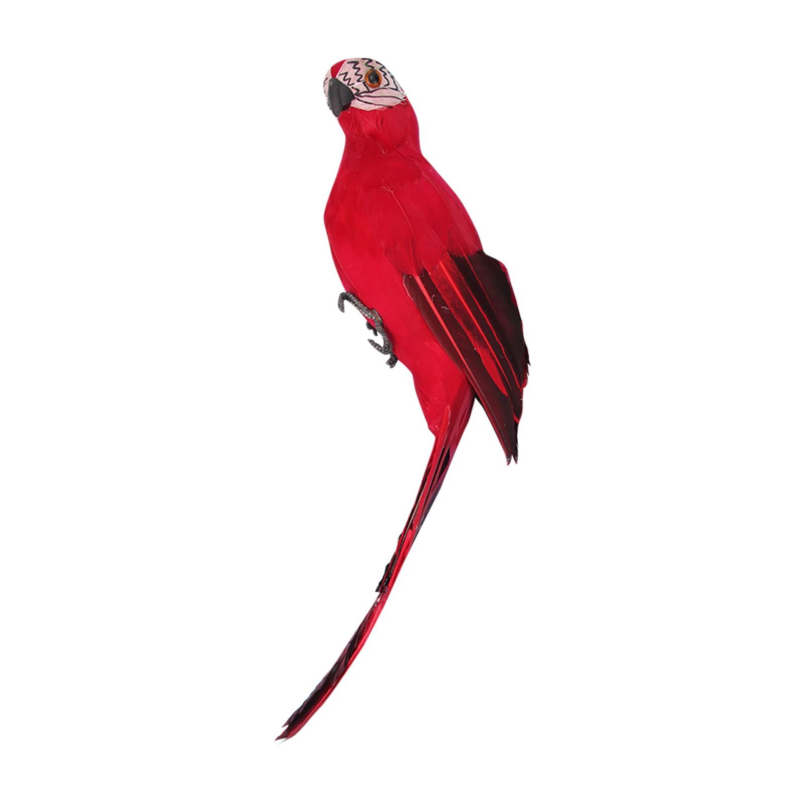 

Artificial Foam Parrot Garden Decoration Realistic Feather Design 25cm Length Lightweight Durable Outdoor Indoor Ornament