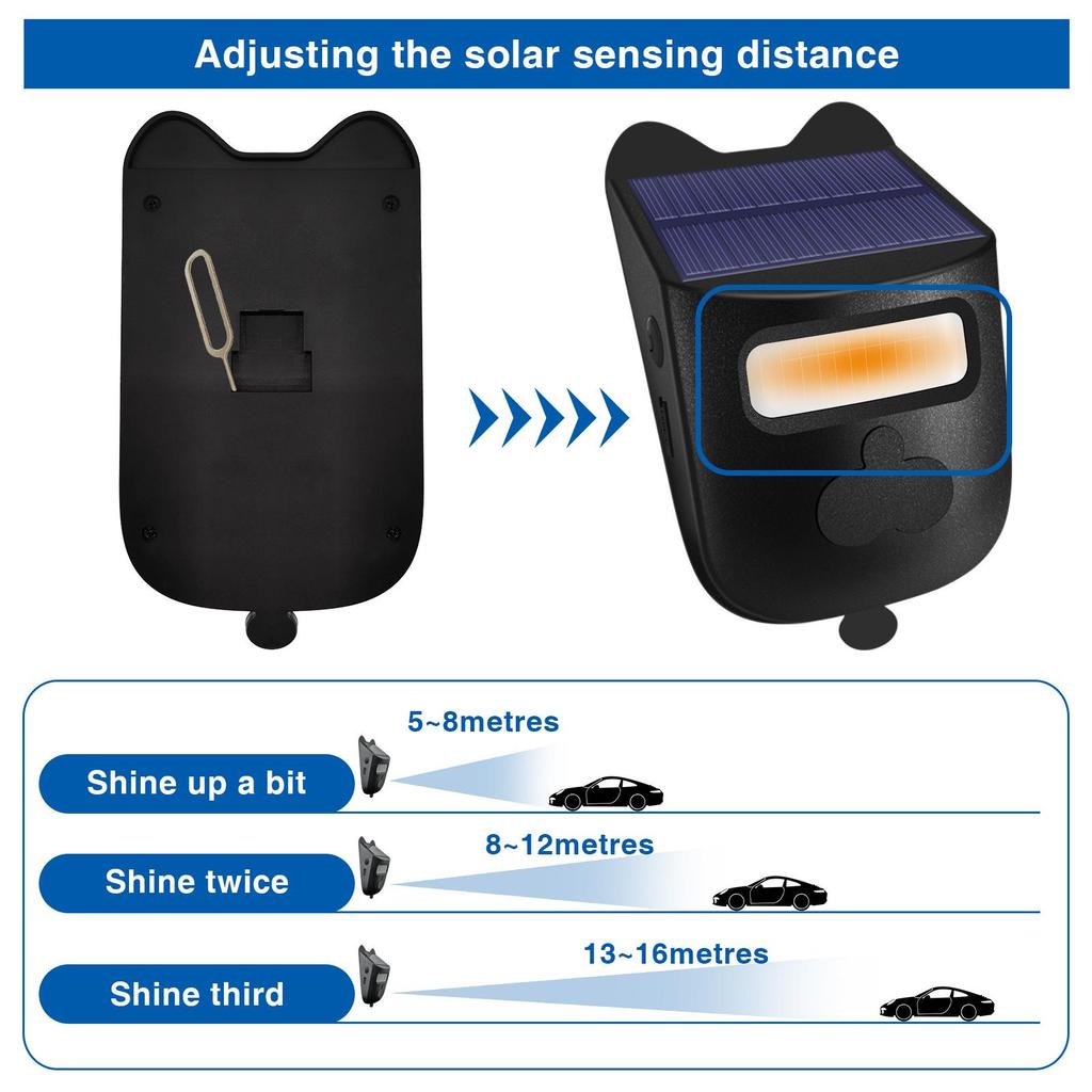 Solar-Powered Waterproof Alarm with Digital Display, Arming Zones, and Infrared Sensor Doorbell