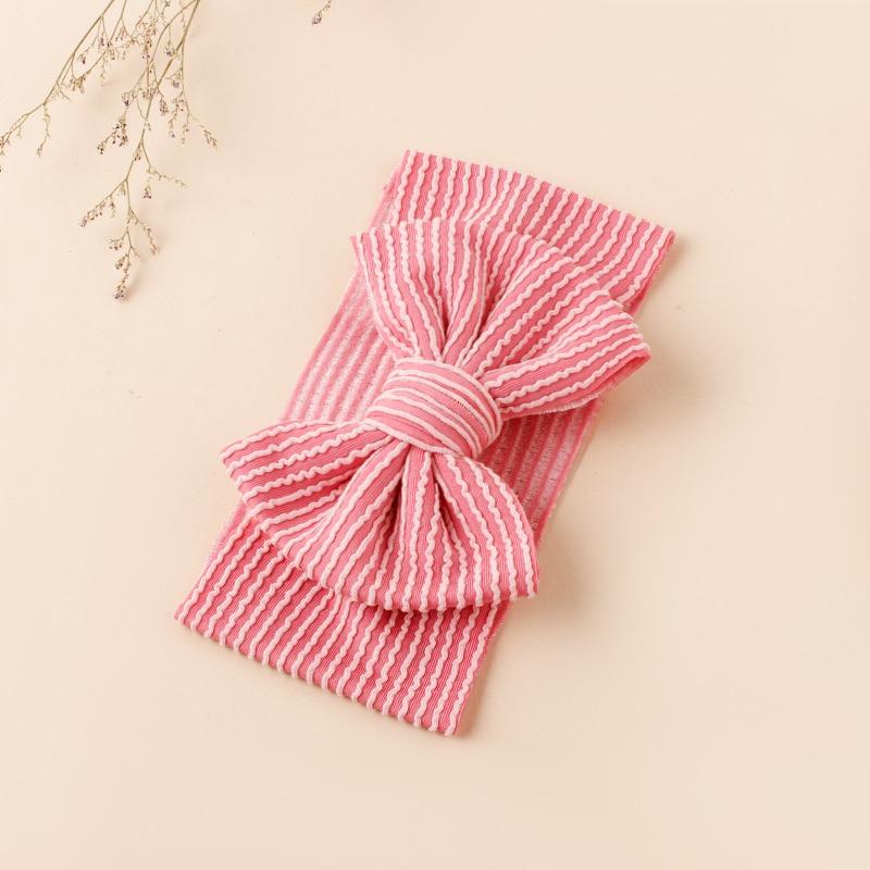 Solid Color Bowknot Baby Headband Sweet Headwear Kids Girls Boutique Elastic Protect Turban Headand Baby Hair Style Accessories