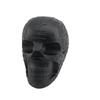 Metal Skull Helmet Holder Rack 180 Degree Rotation Wall Mount Aluminum Hardware with 2 Hooks Black