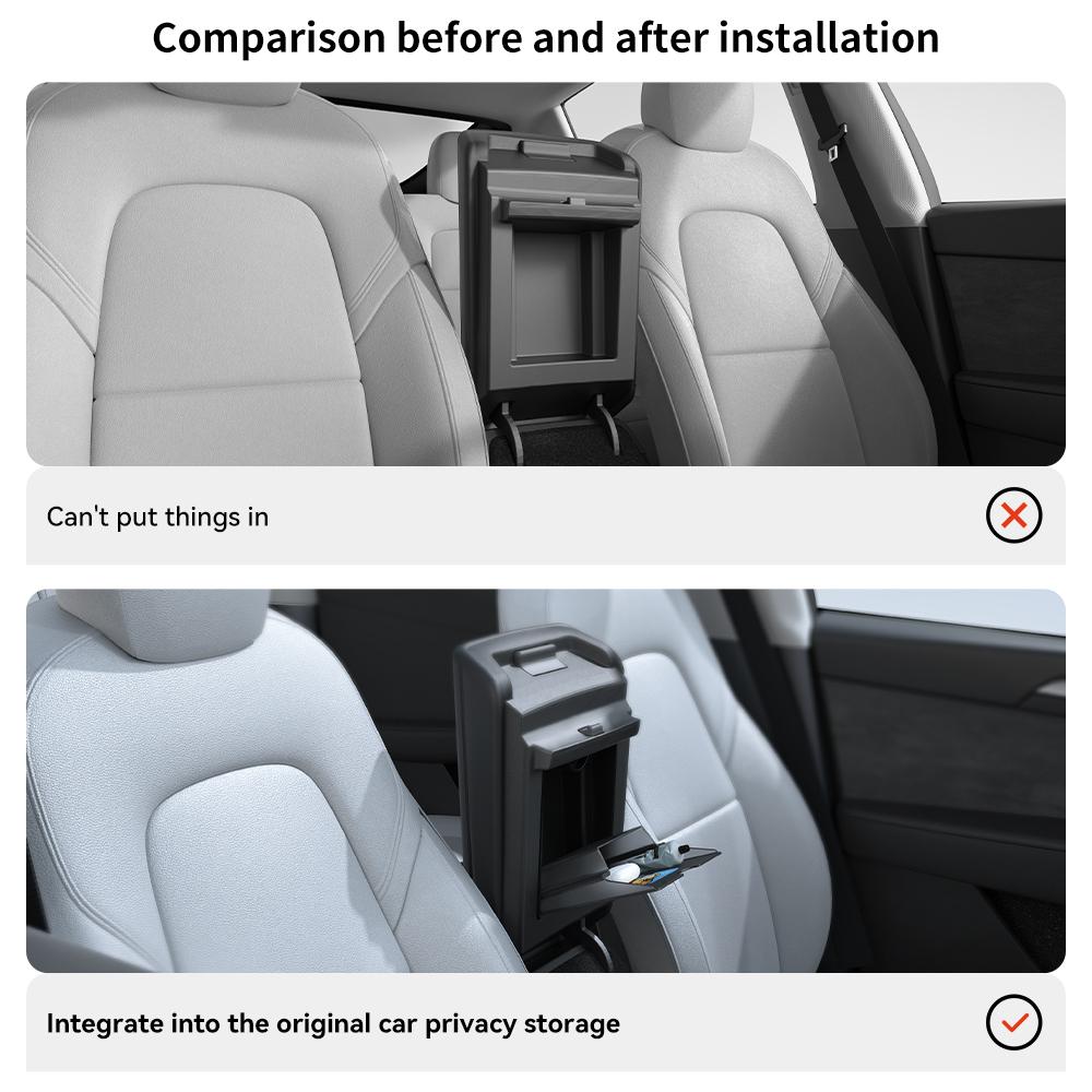 Magnetic Center Console Hidden Storage Box For Tesla Model 3 Y Armrest Hidden Organizer For Tesla 2025-2025 Hidden Storage Box