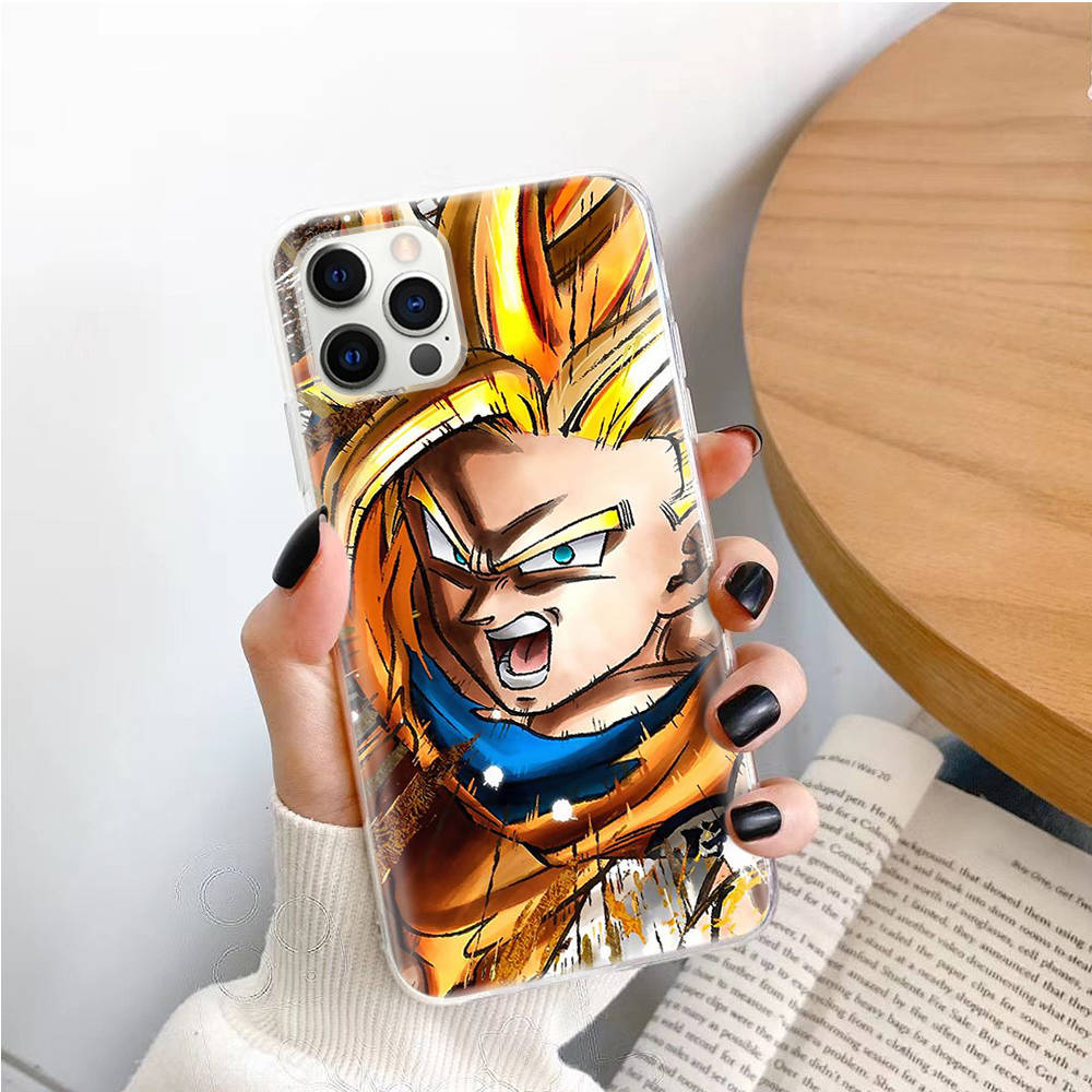 Transparent Case for Samsung A04 A14 A23 M33 M53 Realme 10 9 C35 C55 VIVO X80 Infinix Hot 30 Note 11 Tecno Spark 8P Pro W-86 Dragon Ball Super