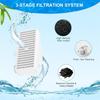 AD23-T-Shaped Filters Replacement Pet Water Fountain Filter Refill For Pioneer Mini Vortex And Swan Pet Drinking Fountain 6PCS