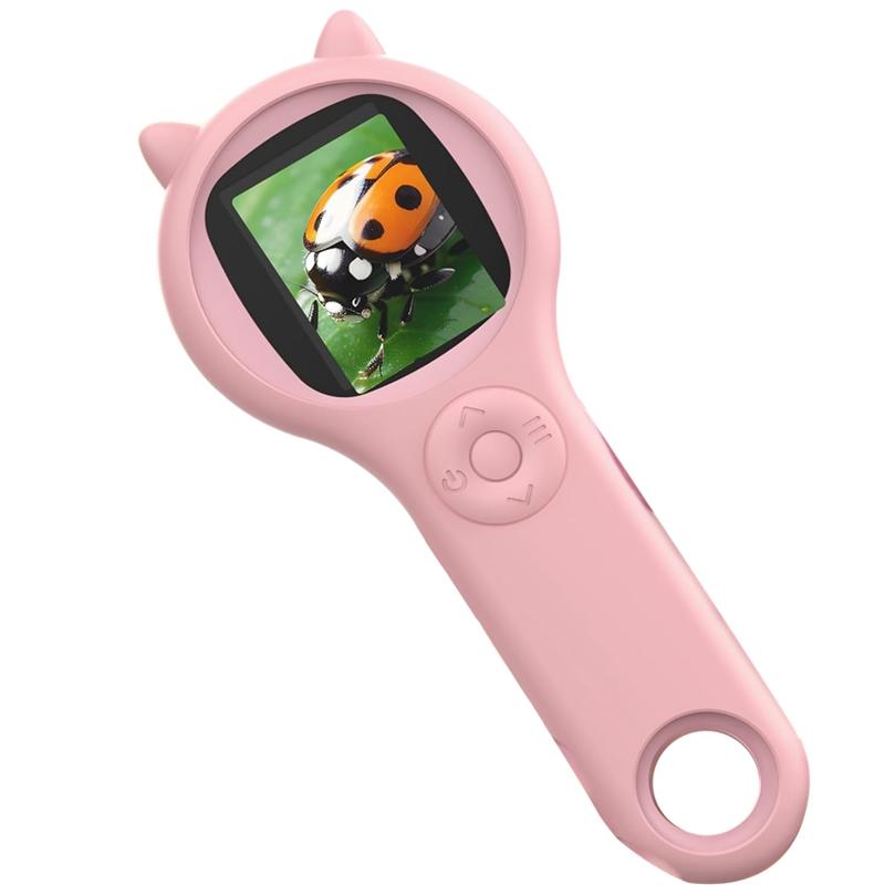 Microscope For Kids - Portable Handheld Magnifying Glass Digital Microscope For Kids Educational Science Toys