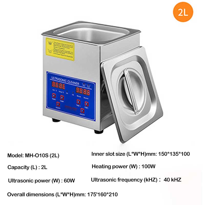 

2л 6л ультразвуковой очиститель с двухчастотной цифровой портативной стиральной машиной 40 кГц ультразвук ювелирные изделия, часы бытовая техника EU