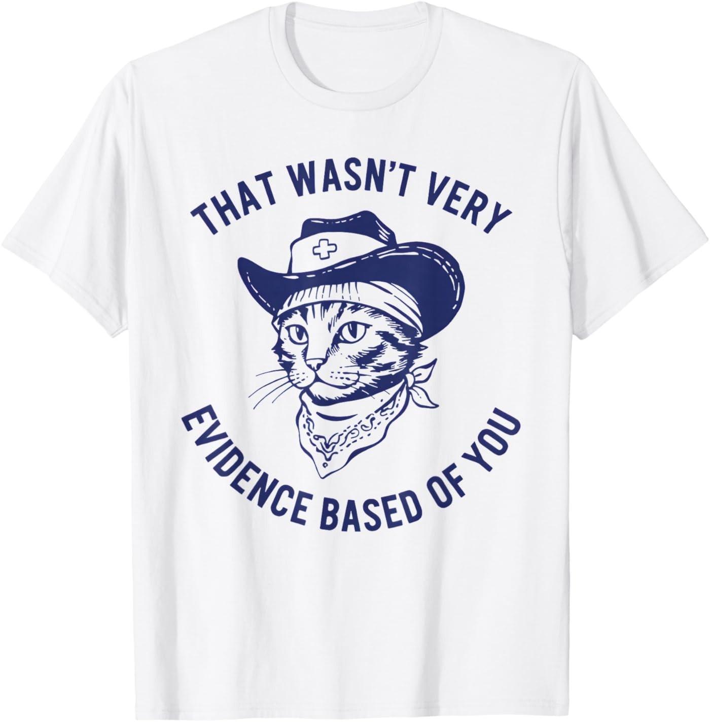 that Wasn t Very Evidence Based of You Cat Cow Retro Funny T-Shirt S разноцветный