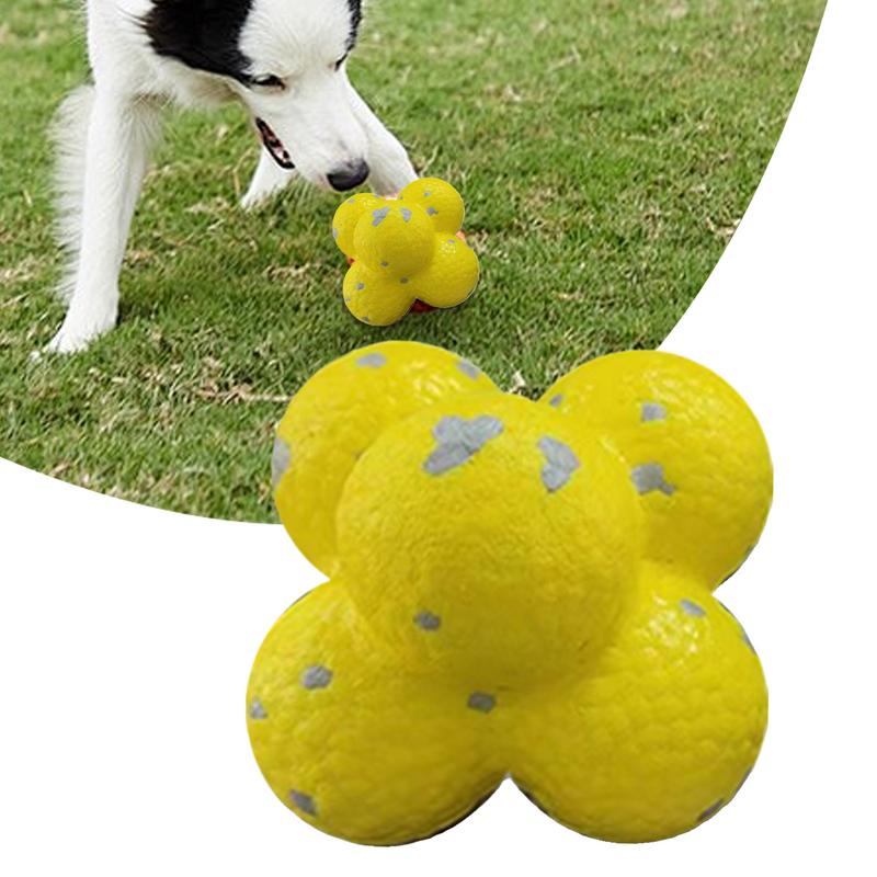 Chew Balls For Dogs Pet Tooth Chewing Pop Corn Ball Toy Bouncy Dog Chewing Toy For Small Medium And Large Dog Interactive Dog To
