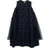 noir kei ninomiya [Excellent Condition] AD2019 3D-O011 Floral Jacquard Tulle Sleeveless Dress dress M blackUsed