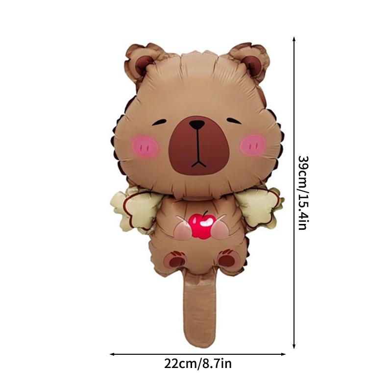 1-10 STÜCKE Capybara Aluminiumfolienballon Barballons Capybara Ballons für Babyparty Dekoration Baras Globos De Capibara