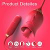Dual-Head Gardenia Vibrator: Licking, Sucking, & Telescopic Features for Women's Pleasure