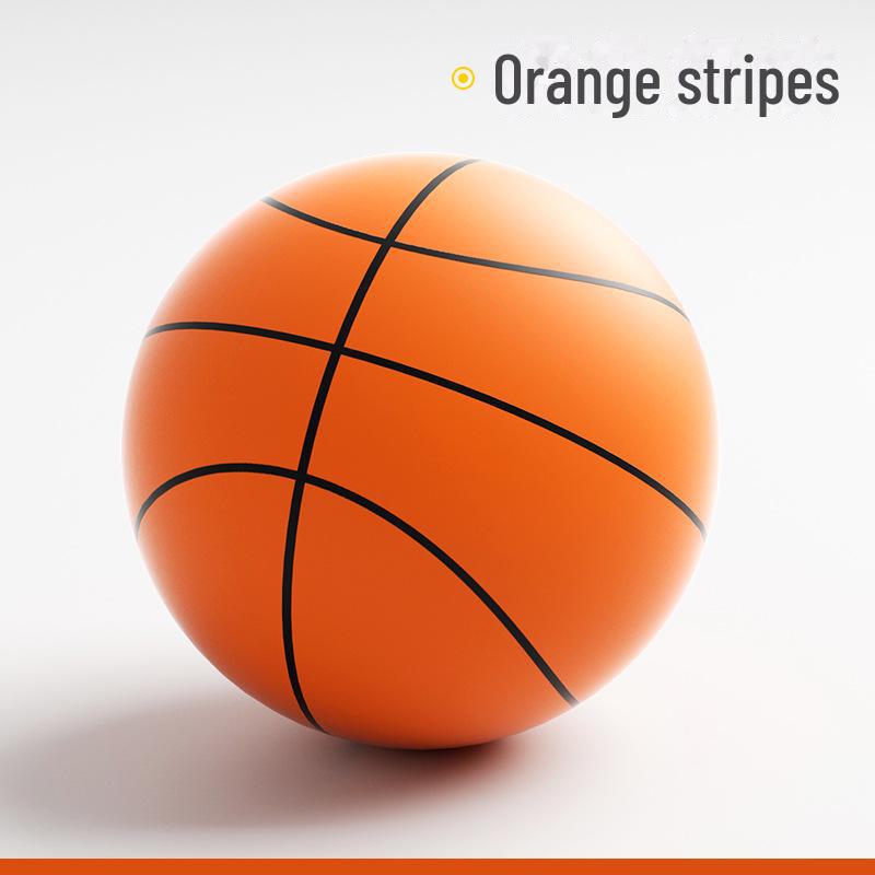 Silent Bounce No. 7 Children's PU Foam Basketball with Logo