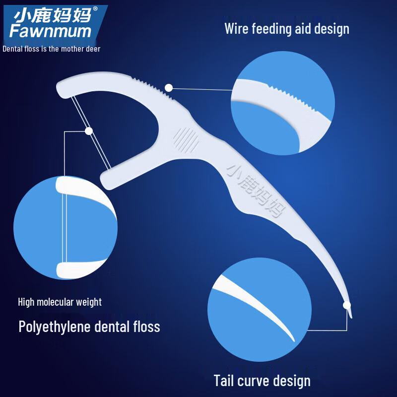 Little Deer Mama Deep Cleaning Dental Floss Picks