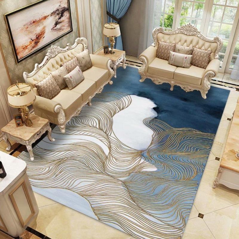 

Living Room Carpet Floor Mat Entrance Door Mat European Style Bedroom Carpet Bedside Carpet 160*230cm