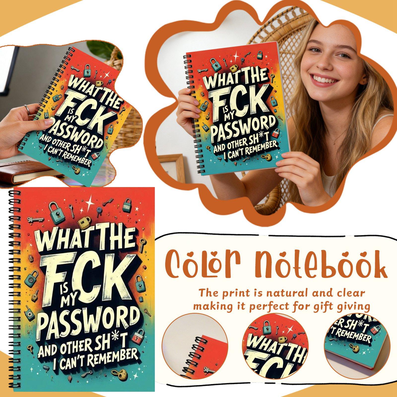 

Fun Spiral Notebook - Password Lock Journal, Multi-Functional Diary With Secure Cover, Portable Notepad With Lined Pages One Size
