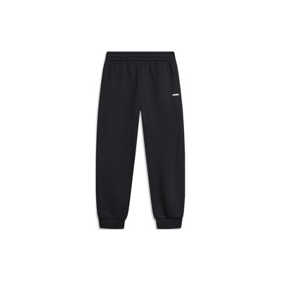 Plain Mid Waist Fleece Cuffed Knit Sports Pants Men Bottoms AKLT897-2