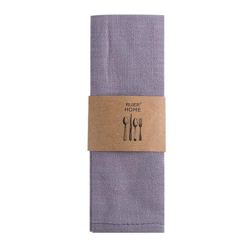 Napkins Cotton Cloth 40*30cm Rustic Gauze Hanky Tea Towel Dining Place Mats Wedding Supplies Linen Home Table Decor
