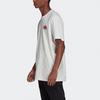 Adidas Originals Trefoil Print Sport Rundhals Kurzarm T-Shirt Herren Oberteile Weiß HF4761
