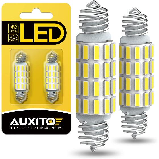 DE3175 6418 LED Bulbs 3175 6411 Bulb White 6500K 4014 Chipsets 31mm 36mm Festoon Bulb Bright LED Replace for Car Interior Dome Courtesy Door Map 39mm-42mm 2 PACK