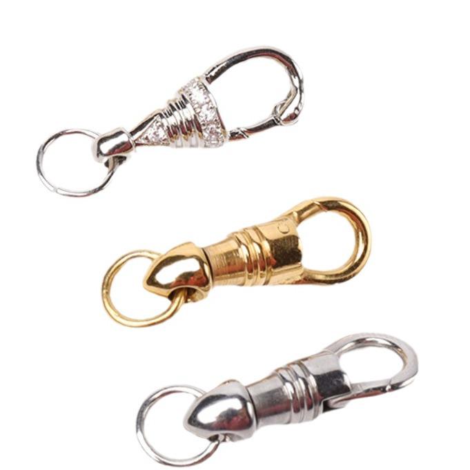 18K Gold-Plated Thai Buddha Amulet Necklace with Rotating Eagle Hook